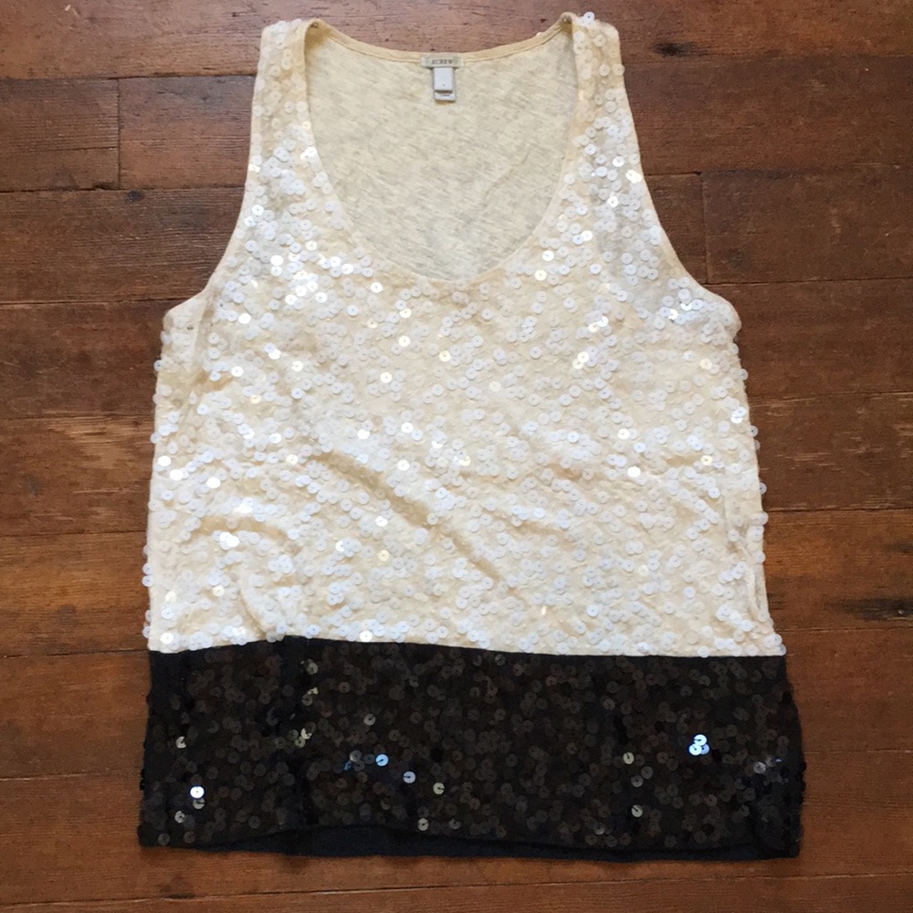J. Crew sequin top